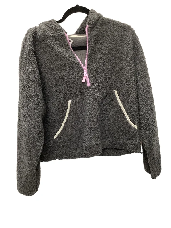 Fleece grey sweatshirts for cozy wear-Women's Tailored Sweatshirts-Sweatshirt Hoodie By Wild Fable  Size: M