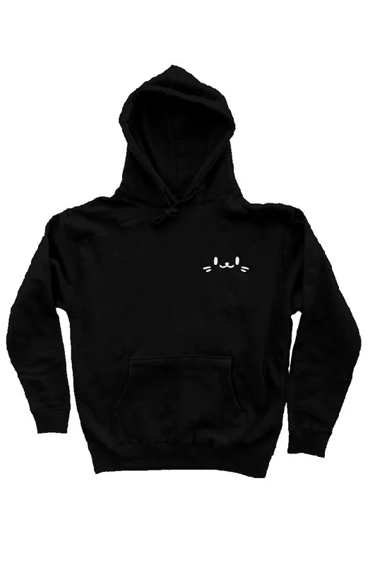 Women's Longline Hoodies-Hoodie - Black