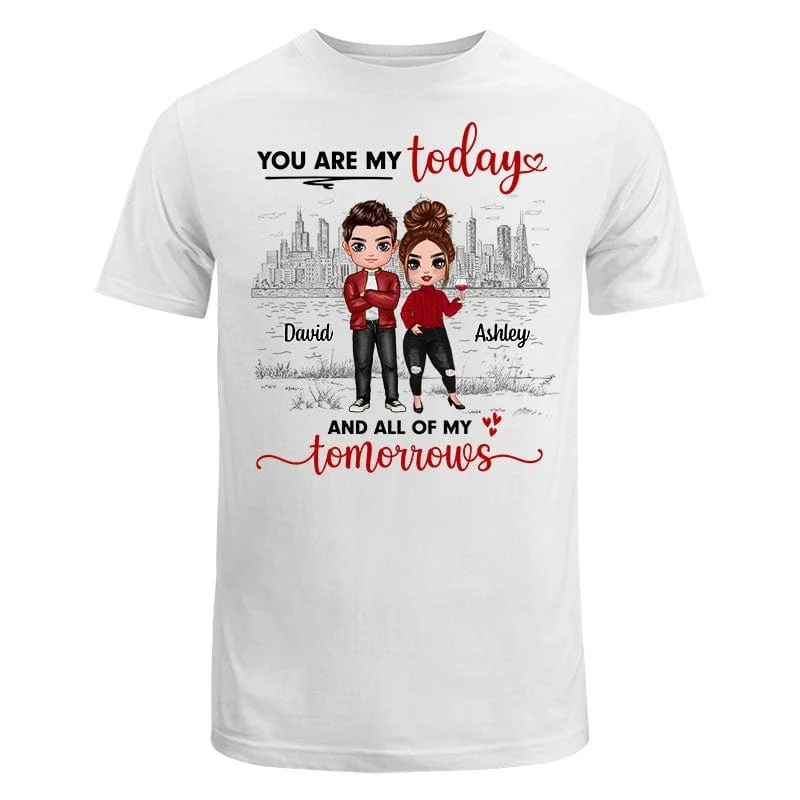 Personalized matching family T-shirts-Doll Couple Love Story Personalized Shirt