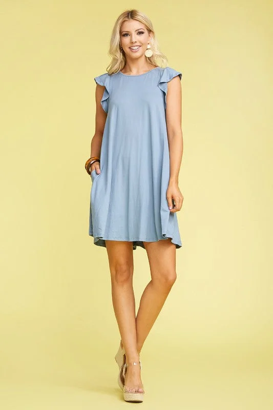 Ruffle Detailed Princess Seam Dress