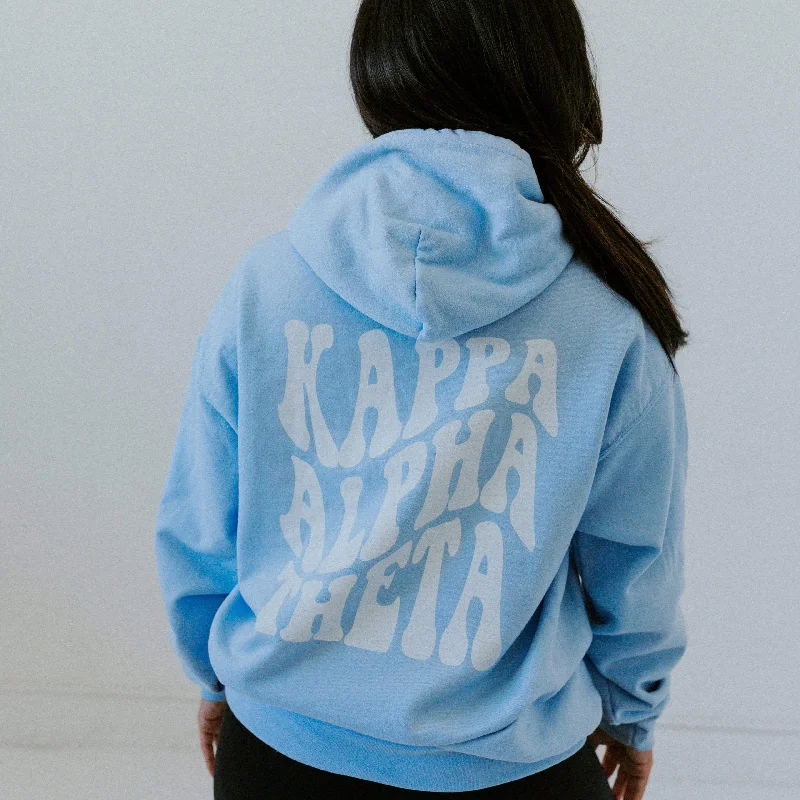 Women's Baroque Print Hoodies-Funky Baby Blue Hoodie <br> (sororities A-D)