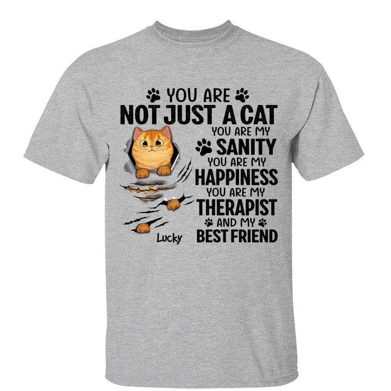 Custom holiday-themed T-shirts for kids-Scratching Fluffy Cats My Sanity Personalized Shirt