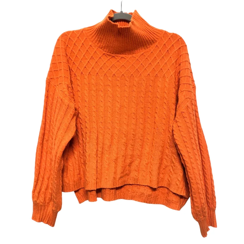 Pink pullover sweater for teens-Women's Evening Pullovers-Sweater By Clothes Mentor In Orange, Size:Xl