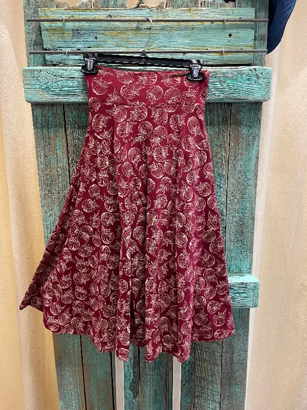 Skirts with vintage style-Women's Formal Skirts-Winsome Skirt in Cider Print by Effie's Heart