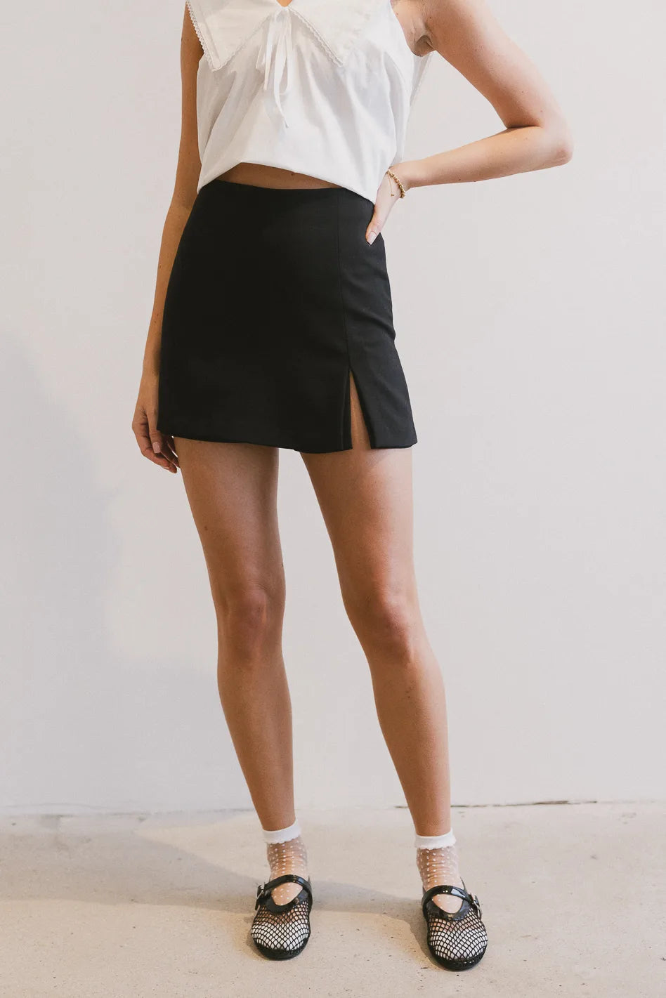 Skirts for summer nights-Women's Fleece Pencil Skirts-Katia Mini Skort