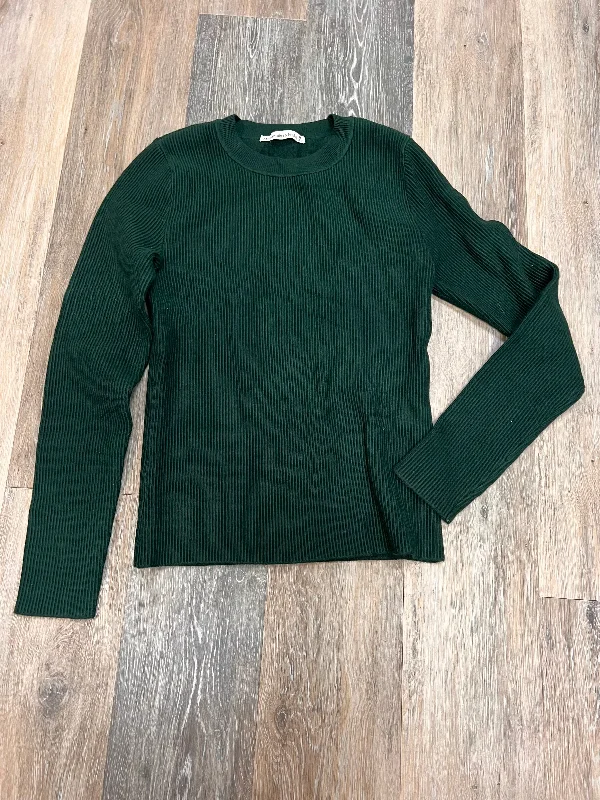 Alpaca chunky pullover sweater for warmth-Women's Thermal A-Line Pullovers-Sweater By Abercrombie And Fitch In Green, Size: M