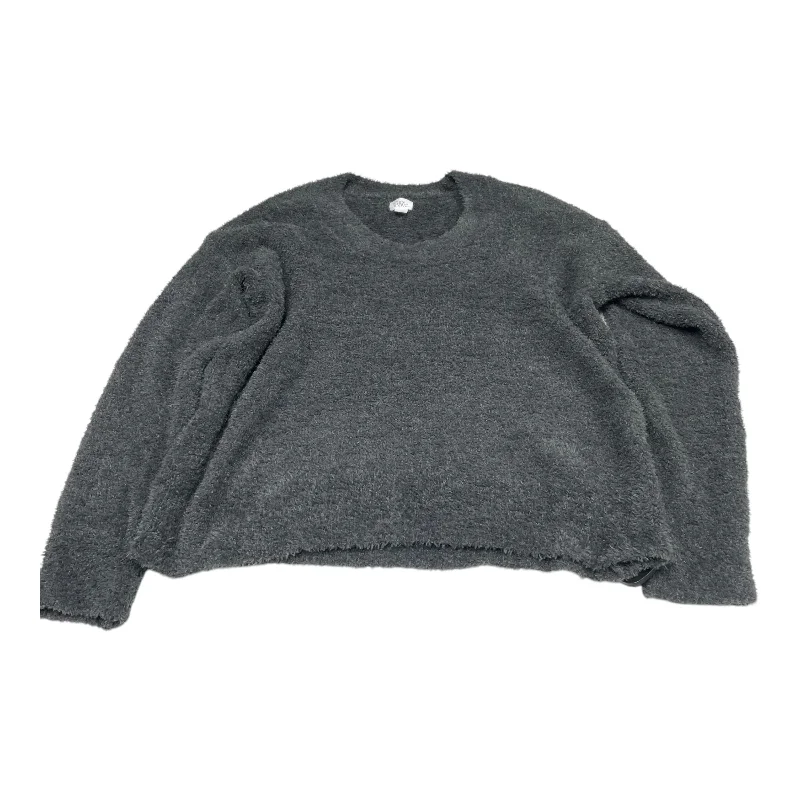 Ribbed chunky pullover sweater for texture-Women's Party Pullovers-Sweater By Stars Above In Grey, Size: M