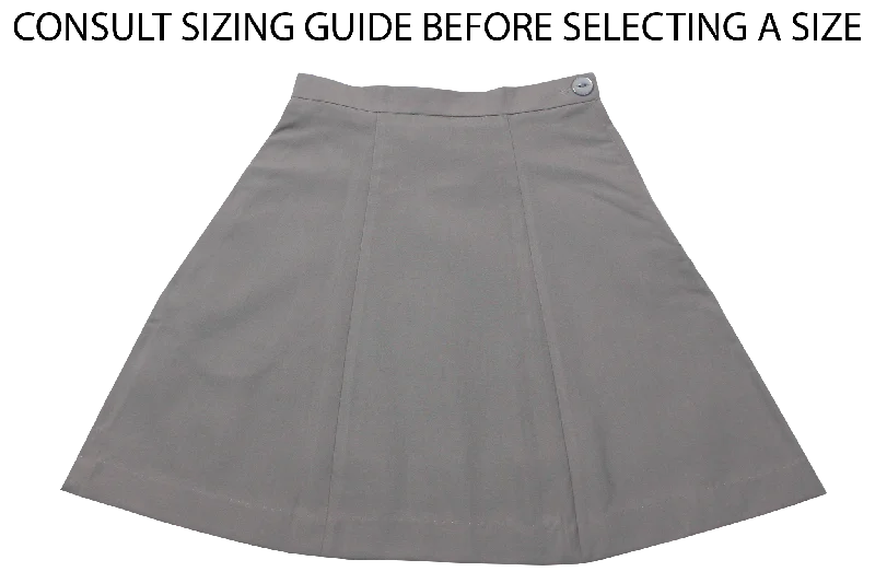 Skirts with slit front-Women's Metallic Floral Skirts-Plain Skirt - Northlands Girls