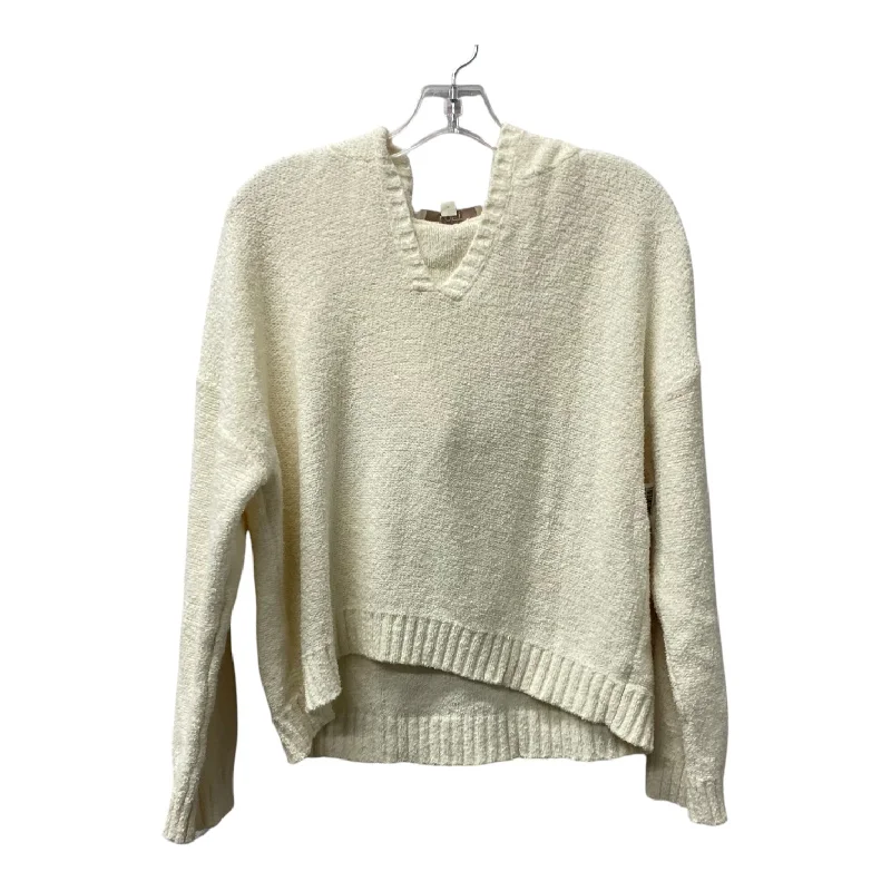 Wool cashmere pullover sweater for luxe-Women's Hiking Pullovers-Sweater By Loft In Cream, Size:M