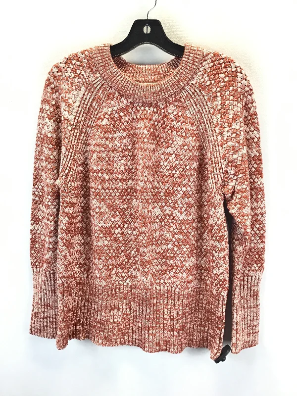 Navy oversized pullover sweater for fall-Women's Sleep Pullovers-Sweater By Universal Thread In Brown & White, Size: L