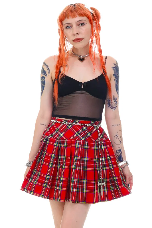 Skirts for trendy vibes-Women's Plaid Skirts-SOLD!