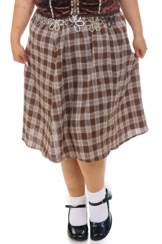 Skirts with bold pleats-Women's High-Waisted Ruffle Skirts-SOLD!