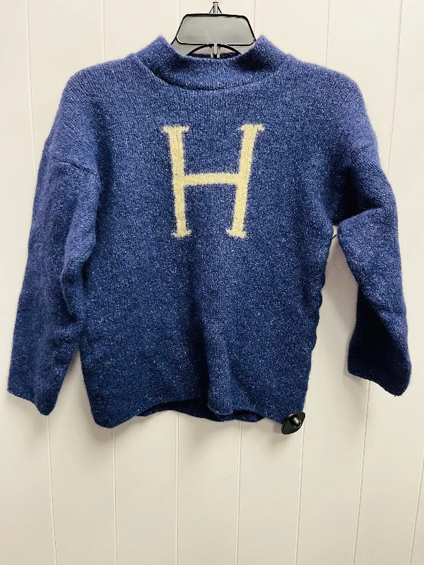 Pink slim-fit pullover sweater for women-Women's Formal Pullovers-Sweater By HARRY POTTER In Blue, Size: M