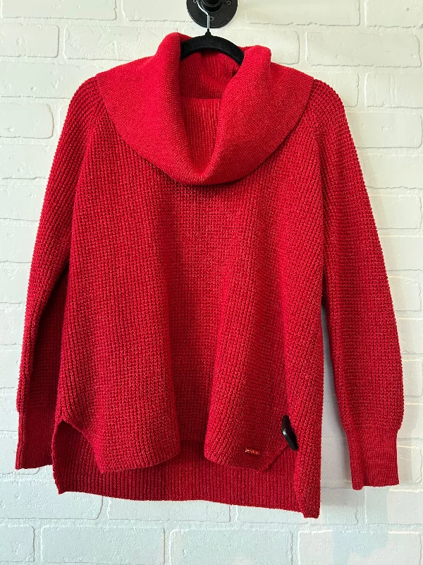 Blue striped pullover sweater for trends-Women's Polka Dot Pullovers-Sweater By Michael By Michael Kors In Red, Size: M