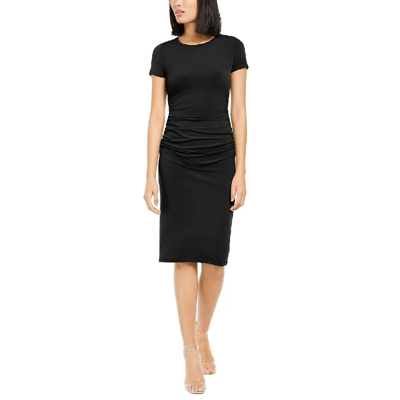 Women's Casual Modern Dresses-INC International Concepts Women's Sheath Dress Black Size XS - X-Small