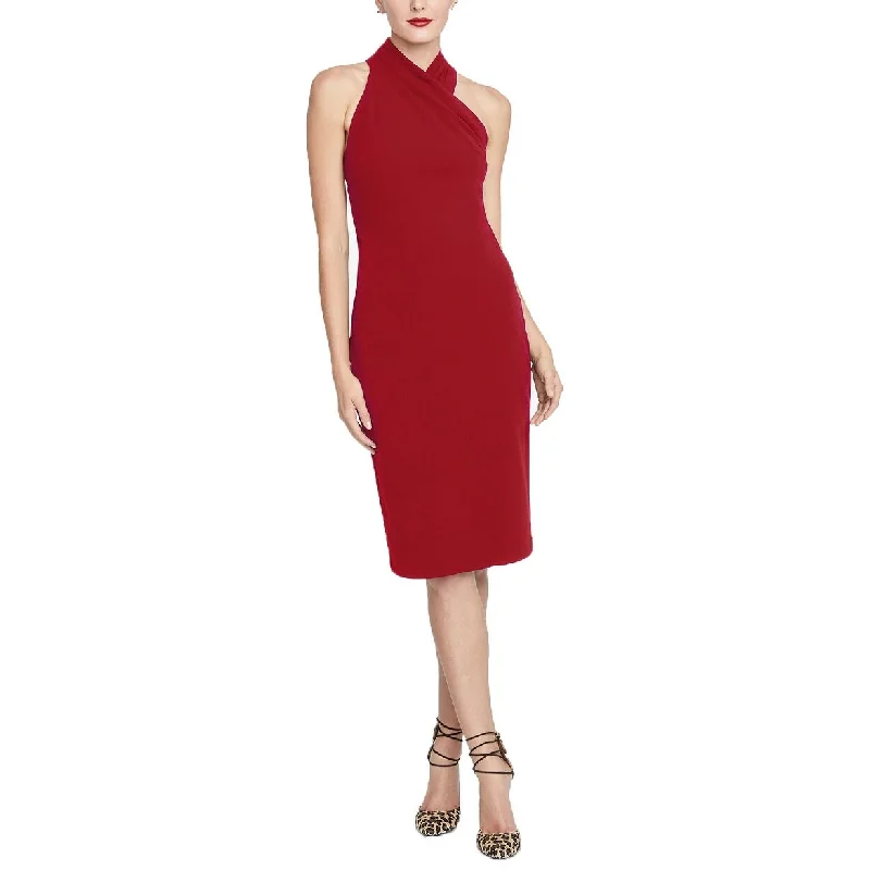 Women's Casual Errand Dresses-Rachel Roy Women's Halter Sheath Dress Red Size Medium