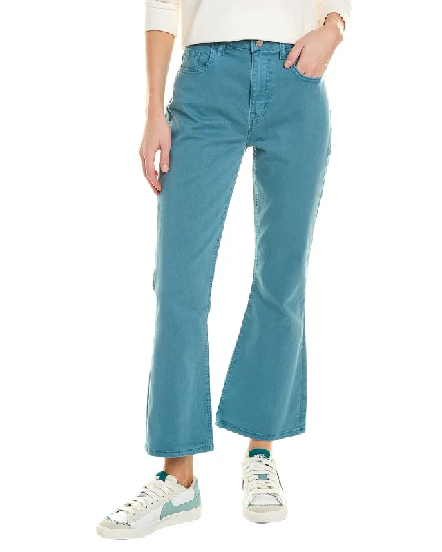 Eco-friendly organic pants-Women's Tie-Waist Pants-Current/Elliott The Boulevard Storm Bootcut Jean