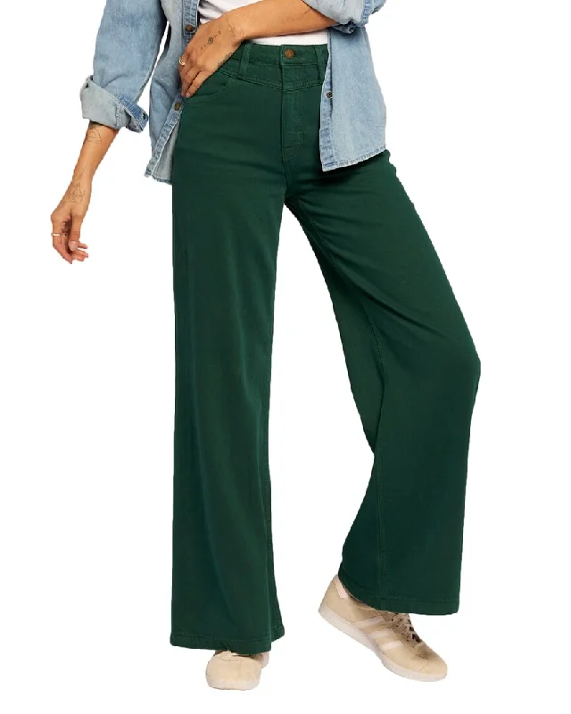 Soft cotton culottes-Women's Holiday Pants-Current/Elliott The Timeless Amazon Wide Leg Jean