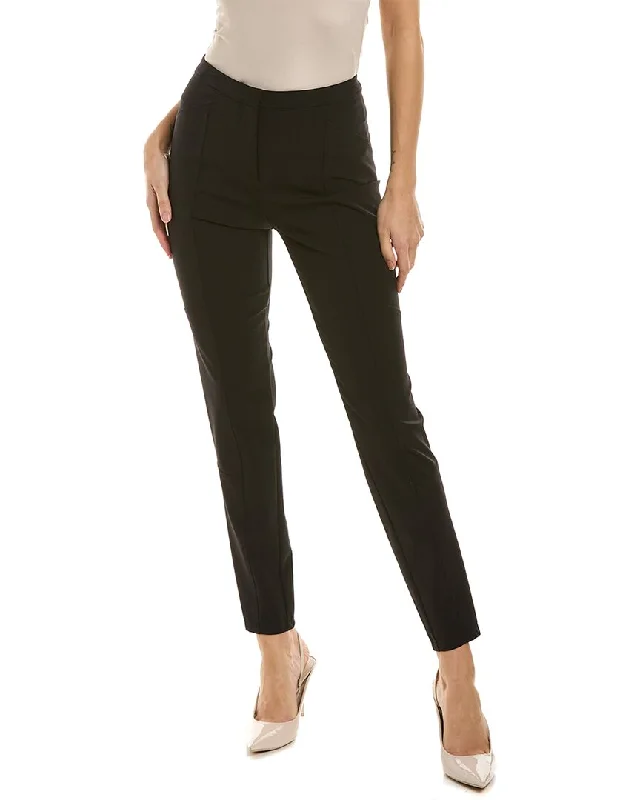 Durable work jogger pants-Women's Bootcut Pants-Donna Karan Tech Seamed Pant