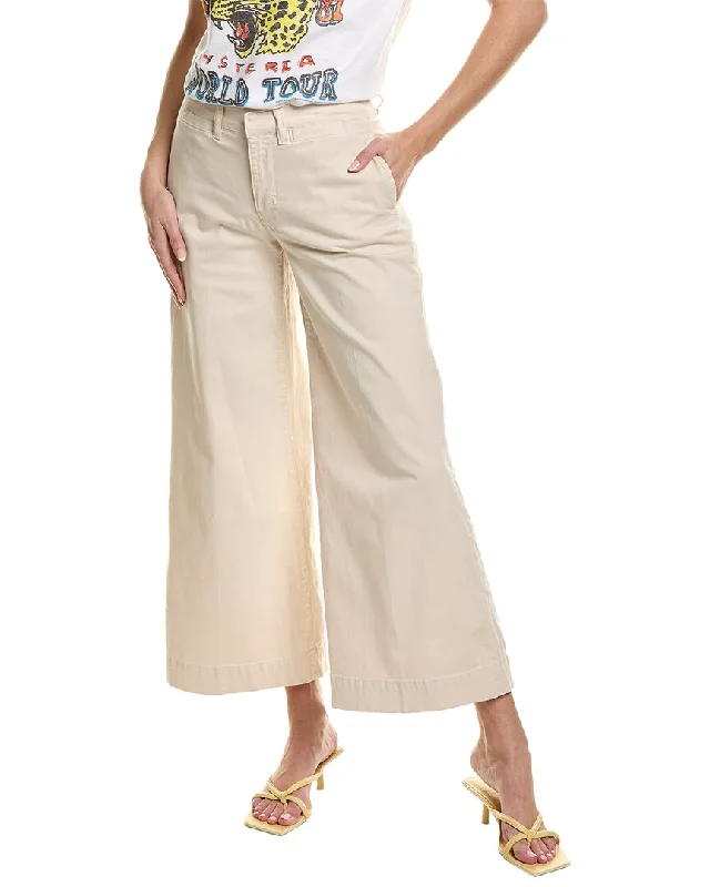 Breathable yoga culottes-Women's Layered Pants-FRAME Denim Pixie Bone Wide Leg Tomboy Jean