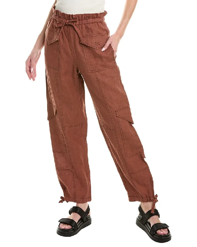 Stylish fringe joggers-Women's Double Stripe Pants-GANNI Hemp Pant