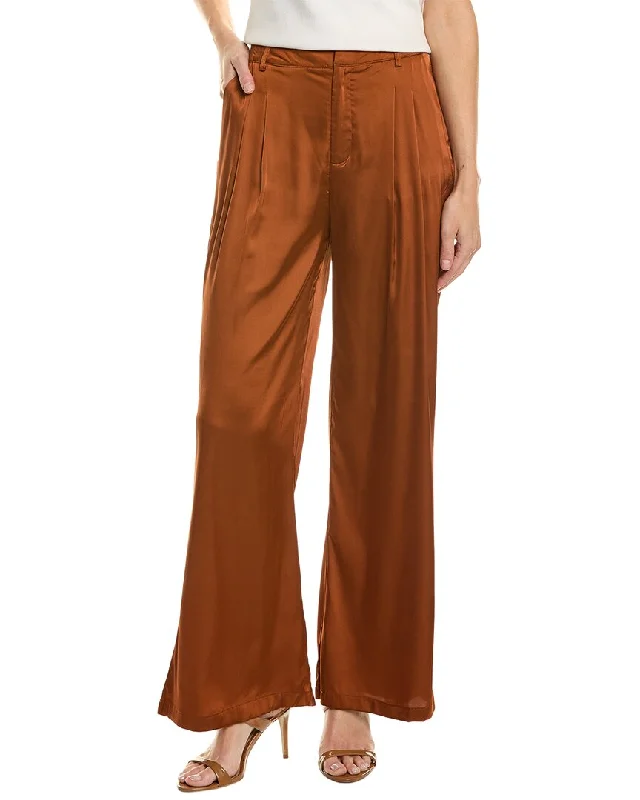 Trendy ruffle jogger pants-Women's Faded Pants-Harper Wide Leg Pant