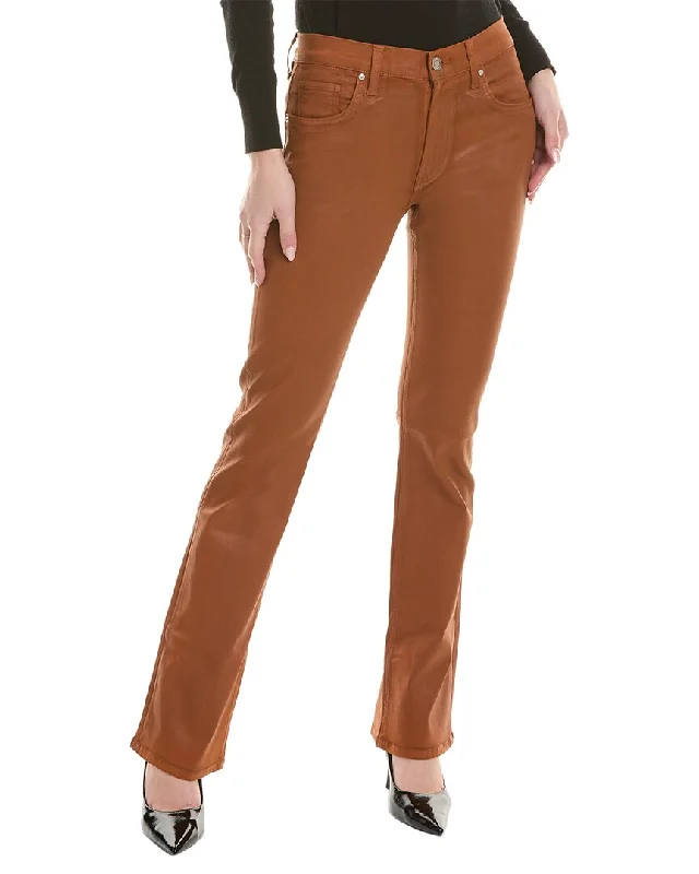 Breathable gym jogger pants-Women's Feminine Pants-HUDSON Jeans Barbara Caramel Café High-Rise Baby Bootcut Jean