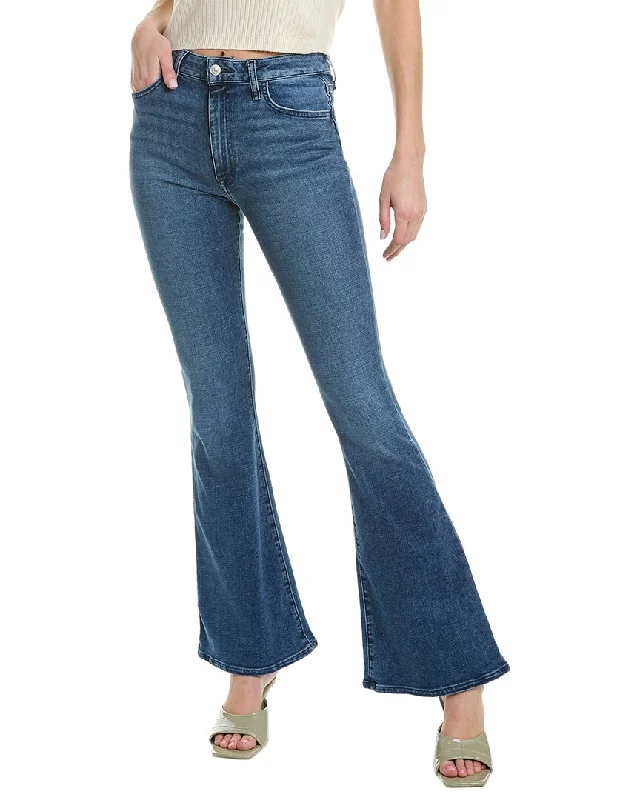 Anti-slip grip pants-Women's Jean Pants-HUDSON Jeans Heidi High-Rise Poppy Flare Jean