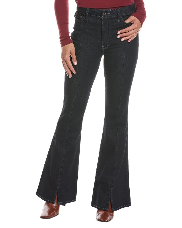 Chic high-low pants-Women's Skirted Pants-HUDSON Jeans Heidi Indigo Rinse High-Rise Flare Jean