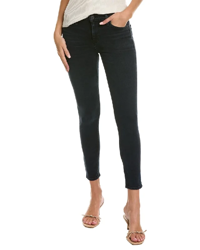 Warm fleece jogger pants-Women's Tall Pants-HUDSON Jeans Nico Inked Pitch Super Skinny Ankle Jean