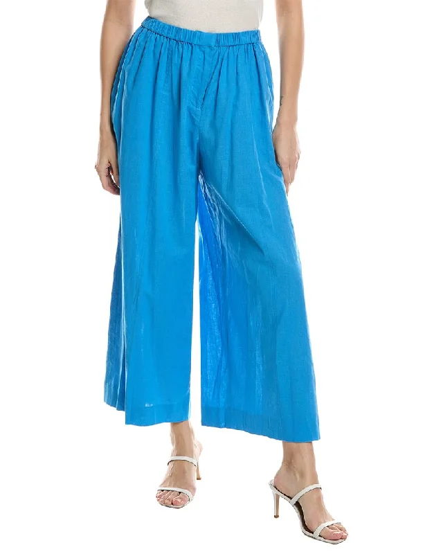 Breathable dance chinos-Women's High-Waist Pants-Jason Wu Wide Leg Linen-Blend Culotte