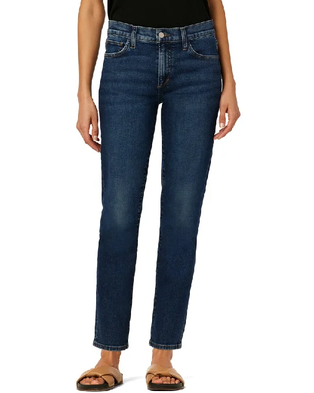 Casual plaid pants-Women's Metallic Pants-JOE'S Jeans The Lara Sure Thing Straight Leg Jean