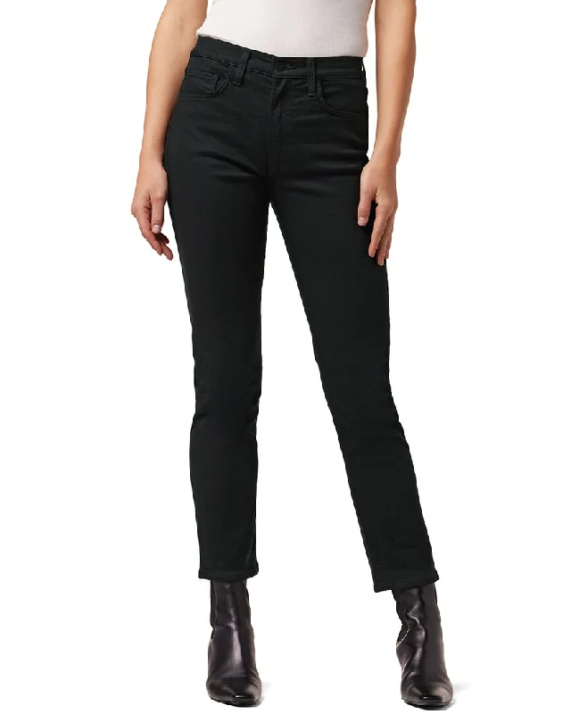 Durable tactical cargo pants-Women's Suit Pants-JOE'S Jeans The Luna Black Straight Leg Jean