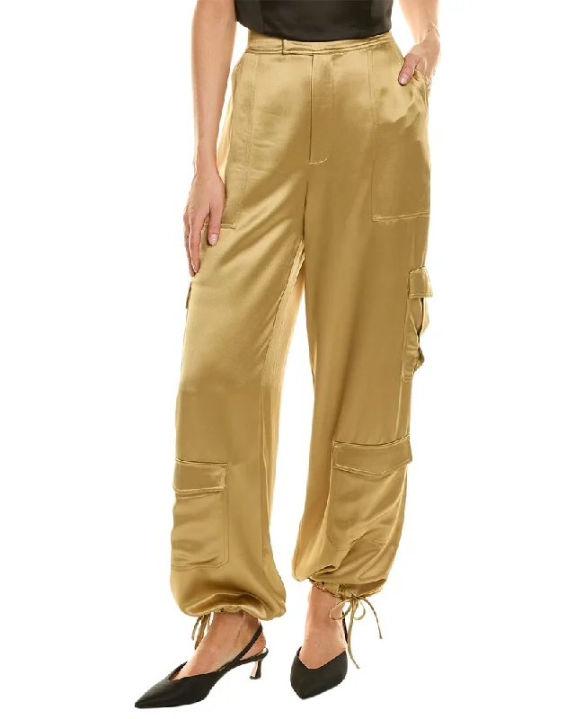 Soft flannel jogger pants-Women's Light Wash Pants-Nicholas Nori Pant