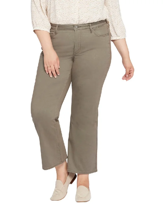 Stretchy running chinos-Women's Shimmer Pants-NYDJ Julia Relaxed Flare Jean