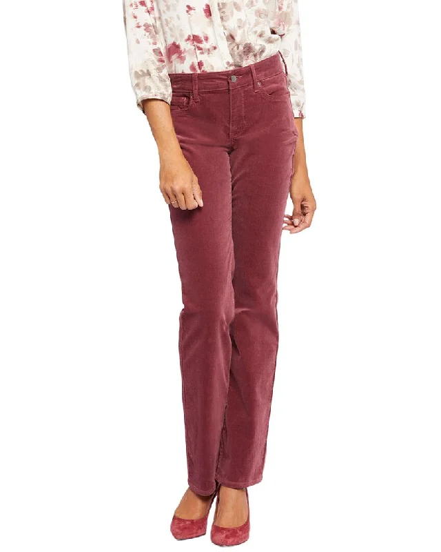 Retro plaid jogger pants-Women's Ankle Pants-NYDJ Marilyn Husk Straight Leg Jean