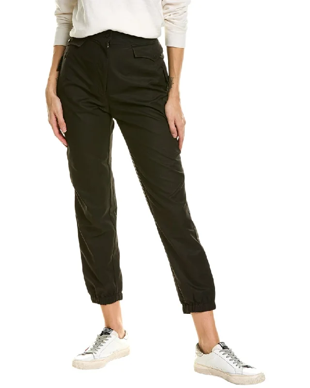 Stylish patchwork joggers-Women's Skirted Pants-RtA Kiliwa Elastic Wool-Blend Cargo Pant