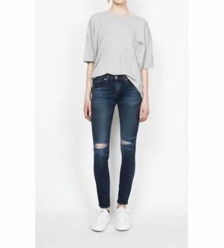 Heavy-duty utility pants-Women's Ripped Pants-Skinny Jean In Vashon