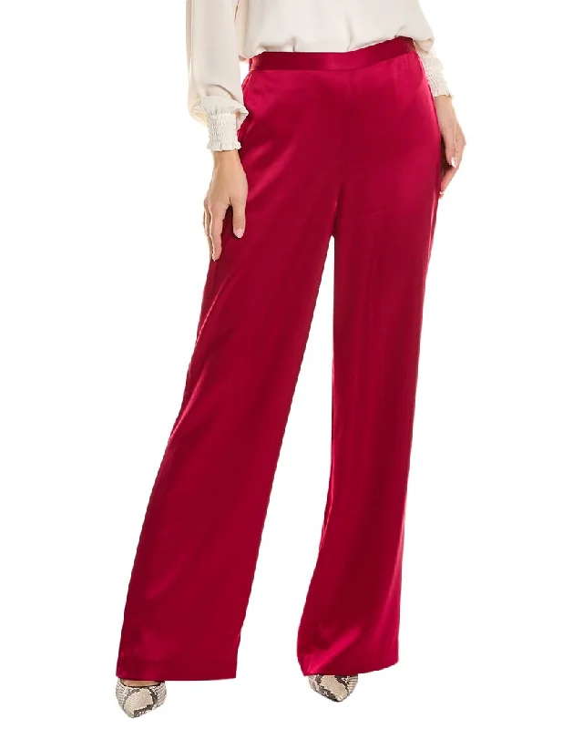 Warm cashmere jogger pants-Women's Flight Pants-St. John Liquid Satin Pant