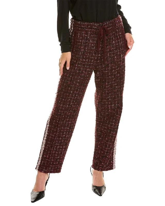 Durable utility chinos-Women's Tribal Print Pants-St. John Transparent Textural Pant